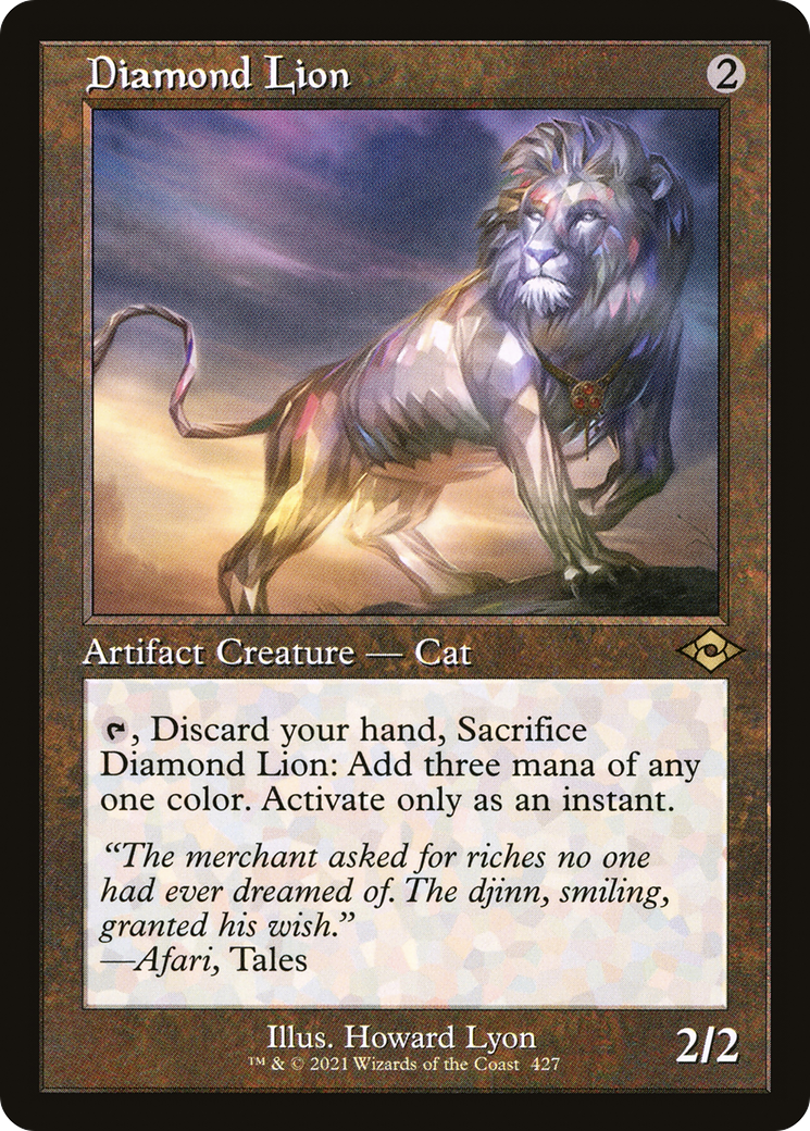 Diamond Lion (MH2-427) [Modern Horizons 2] Foil MTG Single Wizards of the Coast
