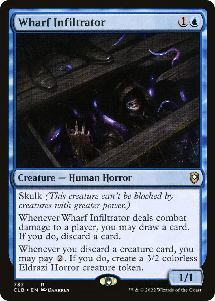 Wharf Infiltrator (CLB-737) [Commander Legends: Battle for Baldur's Gate] MTG Single Wizards of the Coast