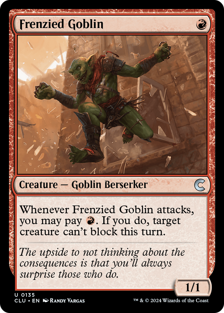 Frenzied Goblin (CLU-135) [Ravnica: Clue Edition] MTG Single Wizards of the Coast