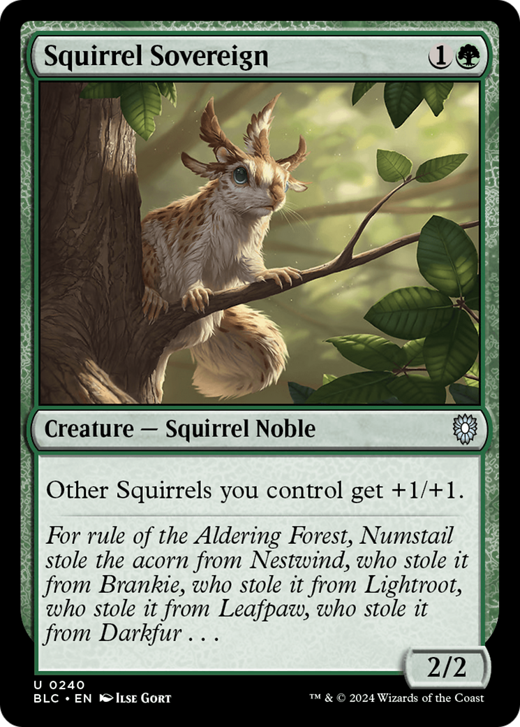 Squirrel Sovereign (BLC-240) [Bloomburrow Commander] MTG Single Wizards of the Coast