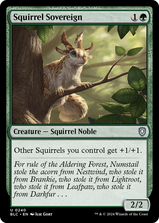 Squirrel Sovereign (BLC-240) [Bloomburrow Commander] MTG Single Wizards of the Coast