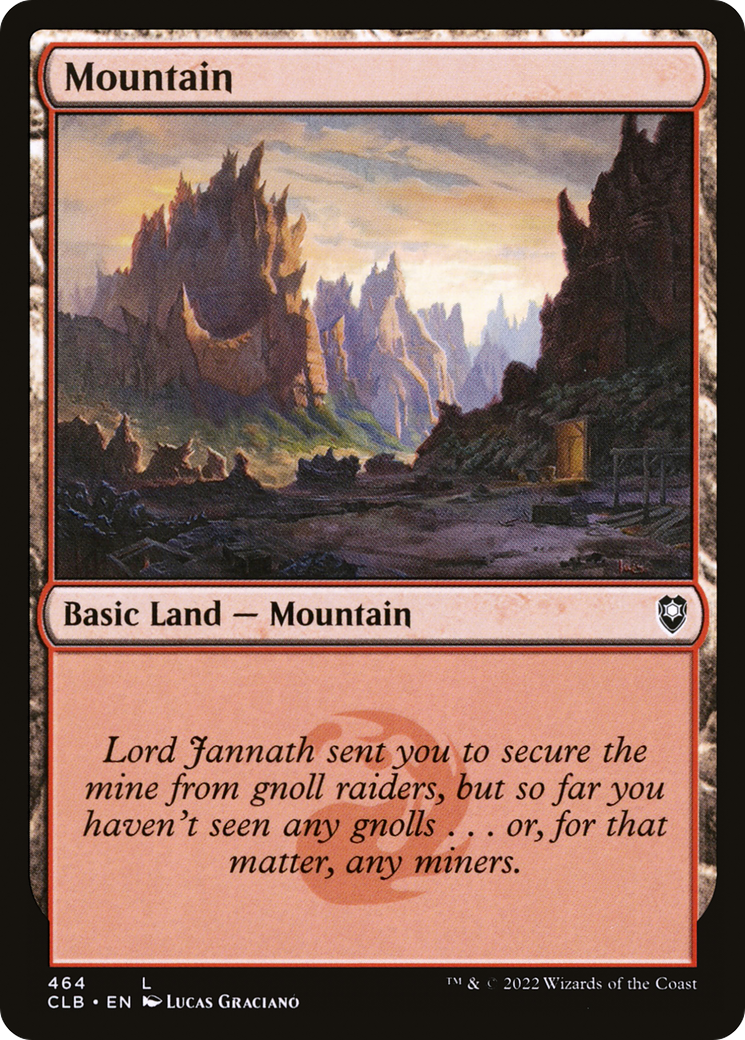 Mountain (CLB-464) [Commander Legends: Battle for Baldur's Gate] MTG Single Wizards of the Coast