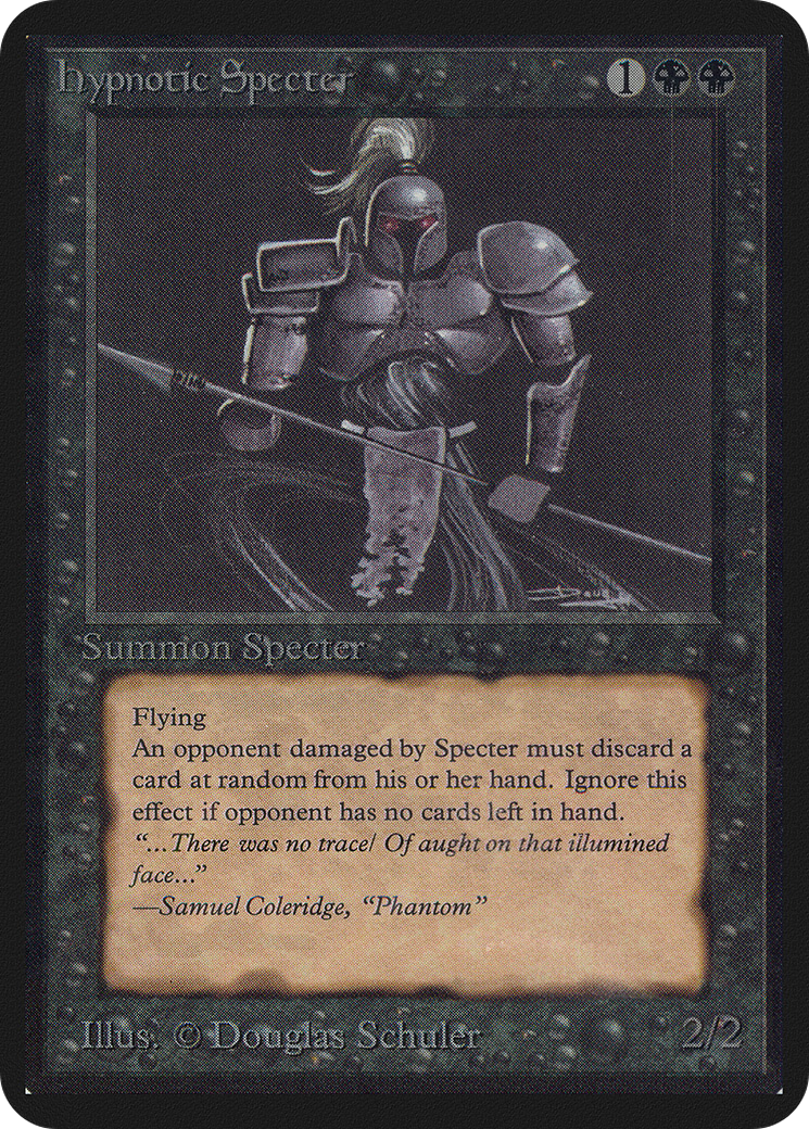 Hypnotic Specter (LEA-112) [Oldschool] Limited Edition Alpha MTG Single Wizards of the Coast
