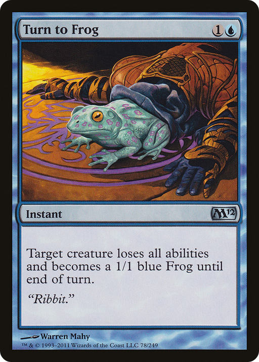 Turn to Frog (M12-078) [Magic 2012] MTG Single Wizards of the Coast