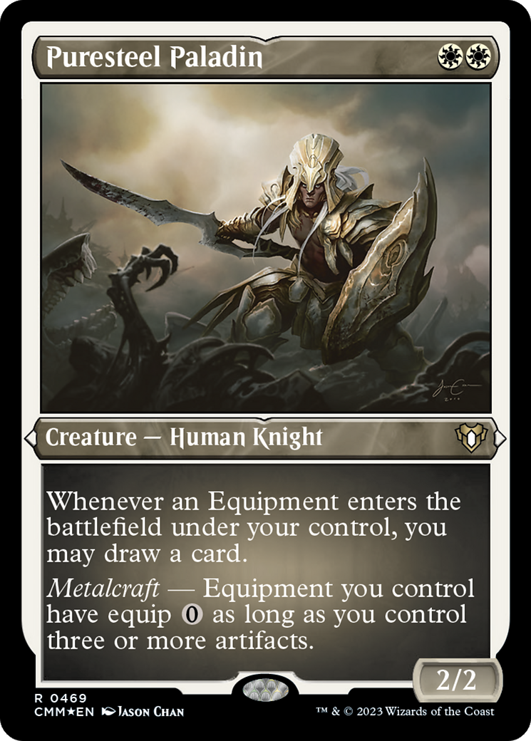 Puresteel Paladin (CMM-469) [Commander Masters] Etched Foil MTG Single Wizards of the Coast
