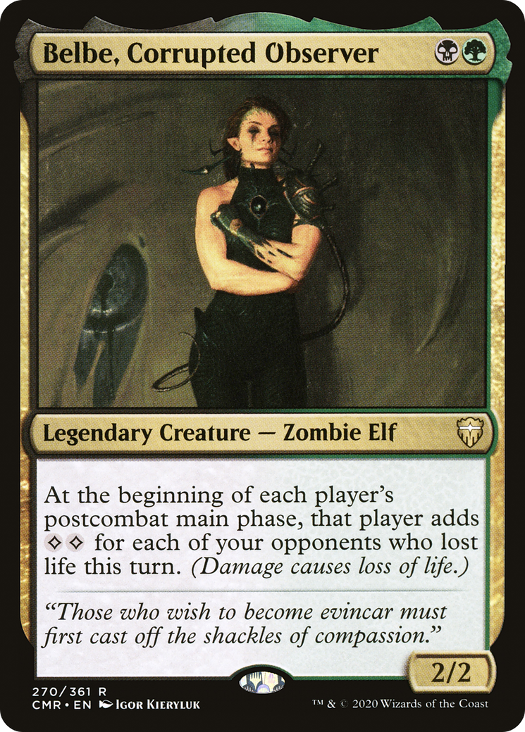 Belbe, Corrupted Observer (CMR-270) [Commander Legends] MTG Single Wizards of the Coast