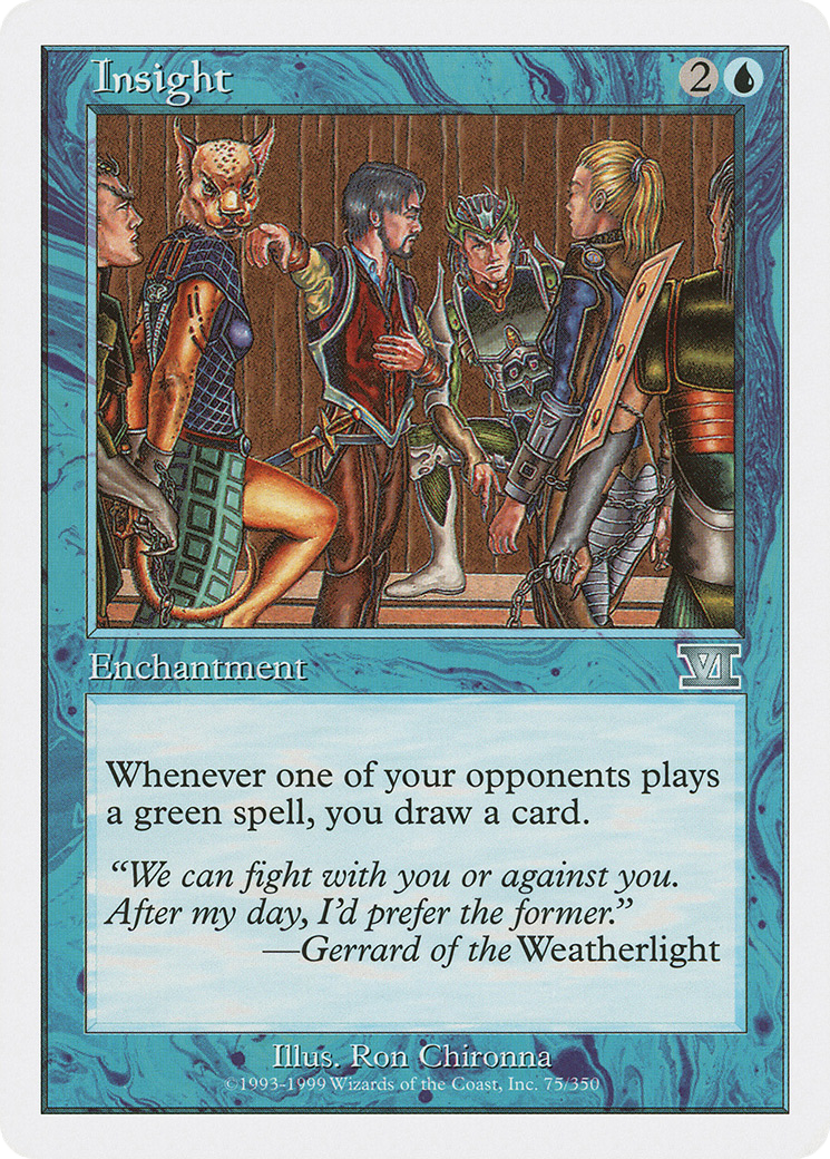 Insight (6ED-075) [Classic Sixth Edition] MTG Single Wizards of the Coast
