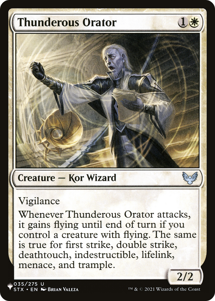 Thunderous Orator (LIST-STX-35) [Mystery Booster] The List MTG Single Wizards of the Coast