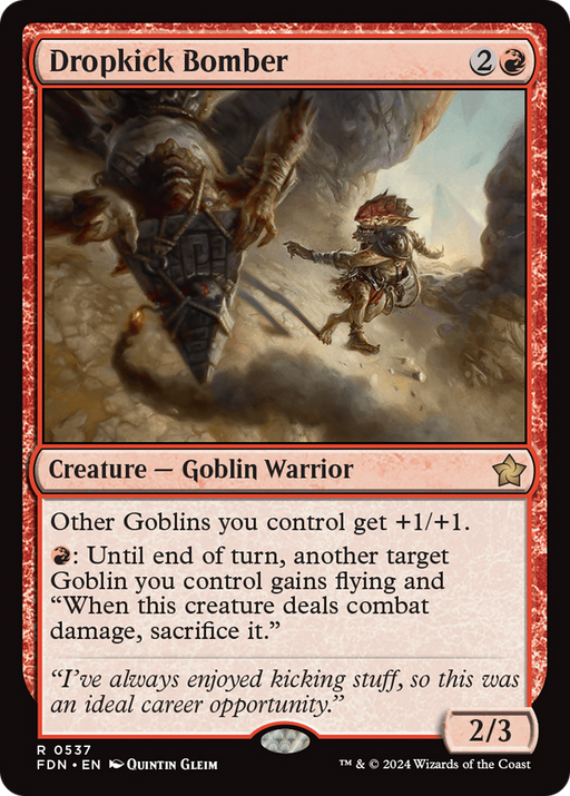 Dropkick Bomber (FDN-537) [Foundations] MTG Single Wizards of the Coast