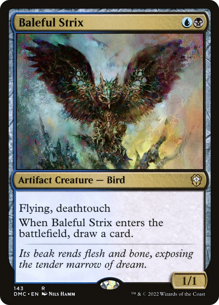 Baleful Strix (DMC-143) [Dominaria United Commander] MTG Single Wizards of the Coast