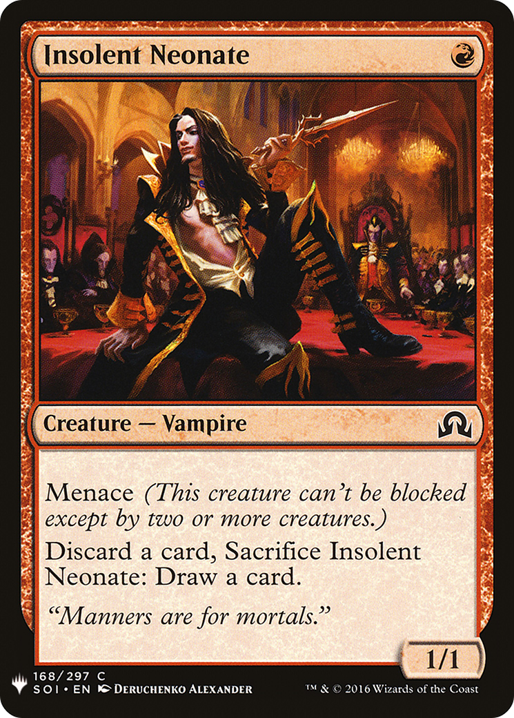 Insolent Neonate (LIST-SOI-168) [Mystery Booster] The List MTG Single Wizards of the Coast