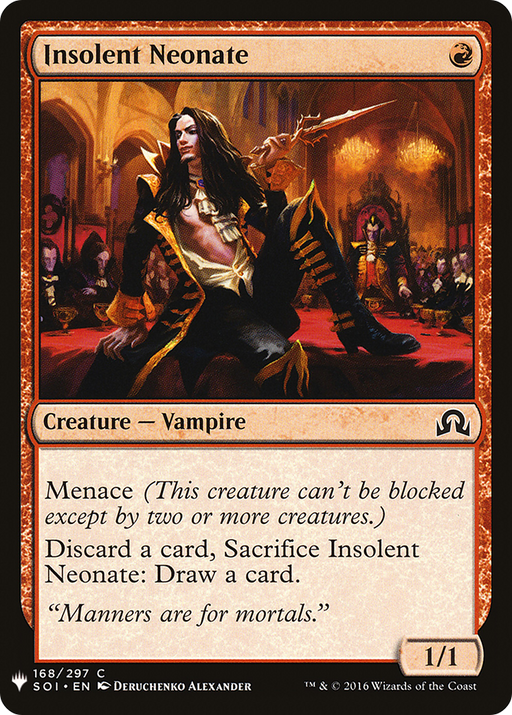 Insolent Neonate (LIST-SOI-168) [Mystery Booster] The List MTG Single Wizards of the Coast