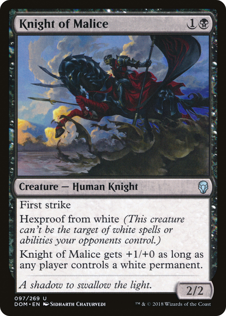 Knight of Malice (DOM-097) [Dominaria] MTG Single Wizards of the Coast