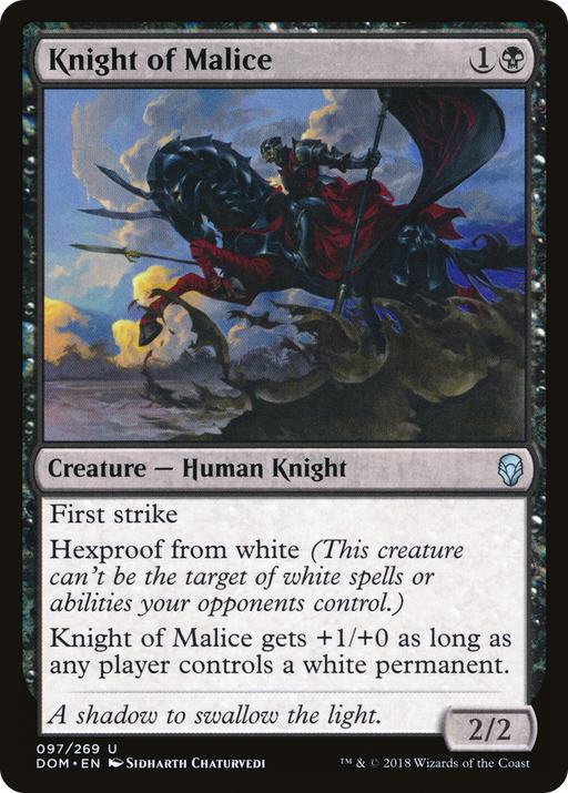 Knight of Malice (DOM-097) [Dominaria] MTG Single Wizards of the Coast