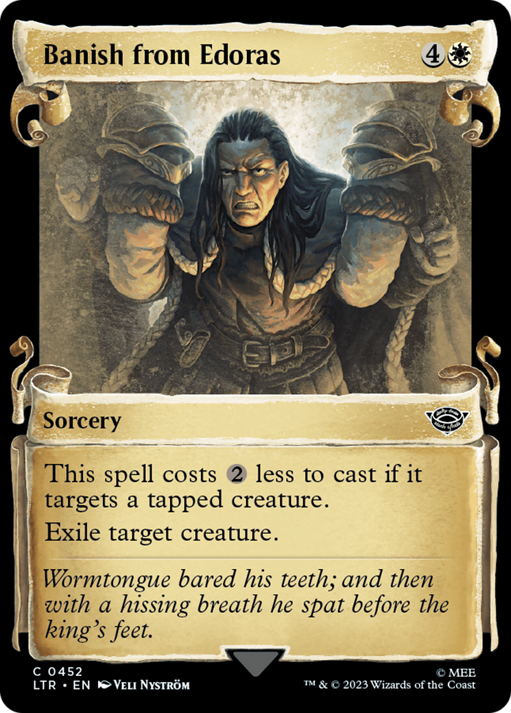 Banish from Edoras (Showcase Scrolls) (LTR-452) [The Lord of the Rings: Tales of Middle-earth] (Showcase) MTG Single Wizards of the Coast