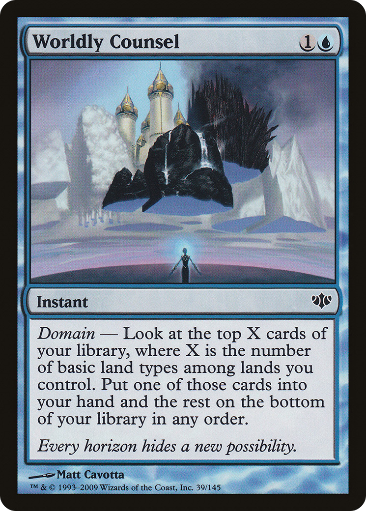 Worldly Counsel (CON-039) [Conflux] Foil MTG Single Wizards of the Coast