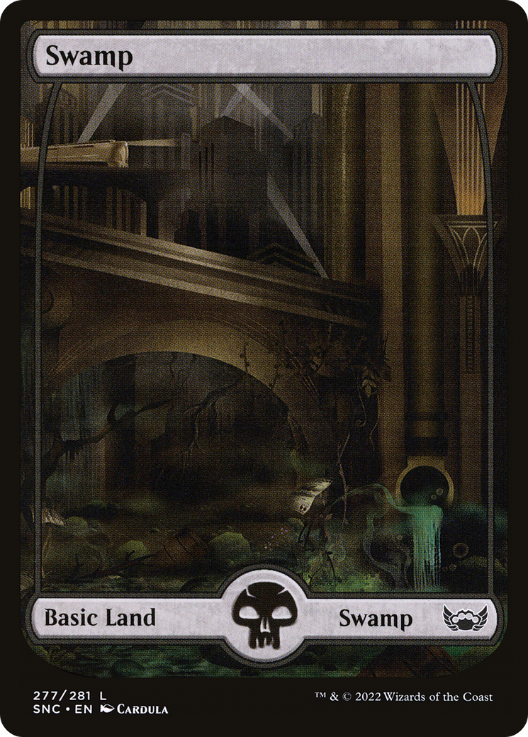 Swamp (277) (SNC-277) [Streets of New Capenna] (Full Art) Foil MTG Single Wizards of the Coast