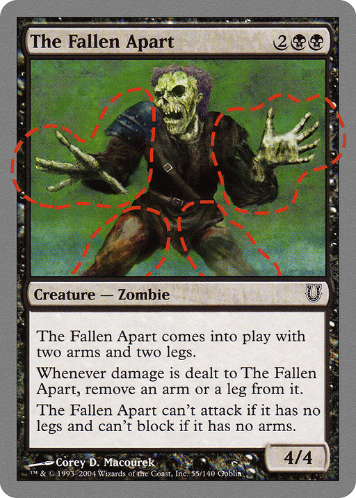 The Fallen Apart (UNH-055) [Unhinged] Foil MTG Single Wizards of the Coast