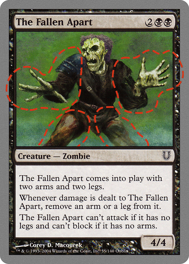 The Fallen Apart [Unhinged] MTG Single Magic: The Gathering
