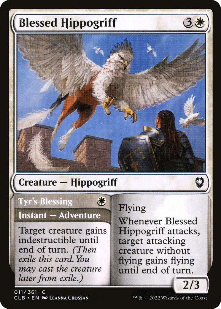 Blessed Hippogriff (CLB-011) [Commander Legends: Battle for Baldur's Gate] MTG Single Wizards of the Coast