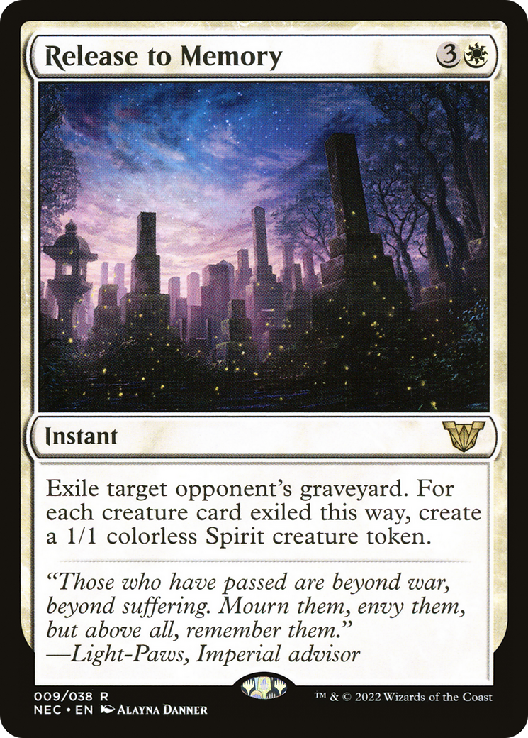 Release to Memory (NEC-009) [Neon Dynasty Commander] MTG Single Wizards of the Coast