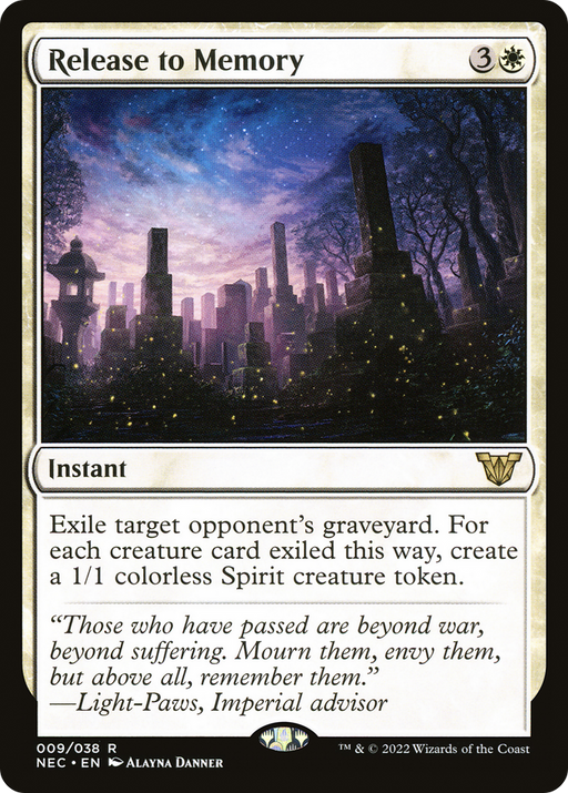 Release to Memory (NEC-009) [Neon Dynasty Commander] MTG Single Wizards of the Coast
