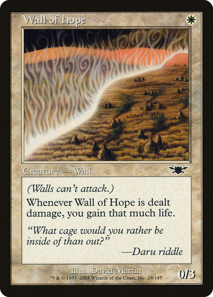 Wall of Hope (LGN-024) [Legions] MTG Single Wizards of the Coast