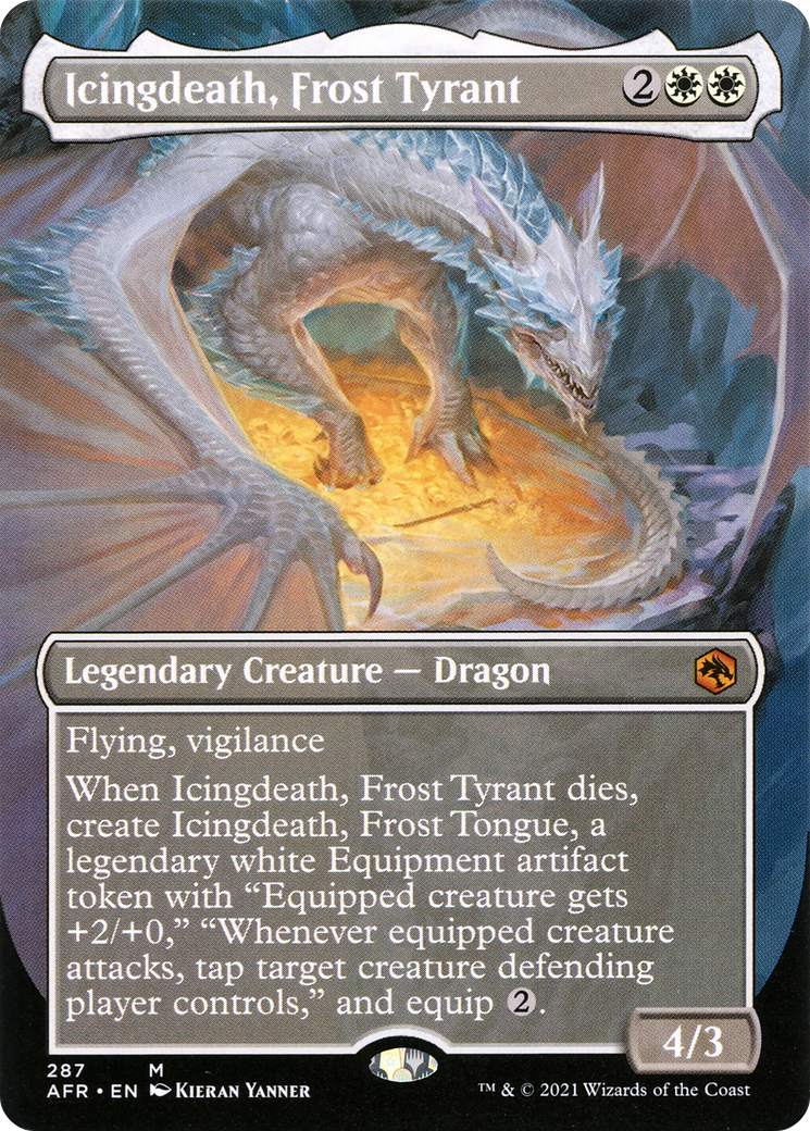 Icingdeath, Frost Tyrant (AFR-287) [Adventures in the Forgotten Realms] (Borderless) MTG Single Wizards of the Coast
