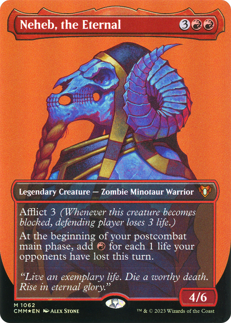 Neheb, the Eternal (CMM-1062) [Commander Masters] (Borderless) Foil MTG Single Wizards of the Coast