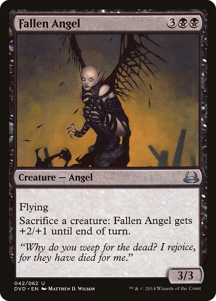 Fallen Angel (DD3-042) [Misc] Duel Decks Anthology: Divine vs. Demonic MTG Single Wizards of the Coast
