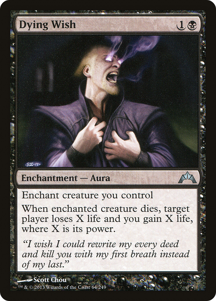 Dying Wish (GTC-064) [Gatecrash] Foil MTG Single Wizards of the Coast
