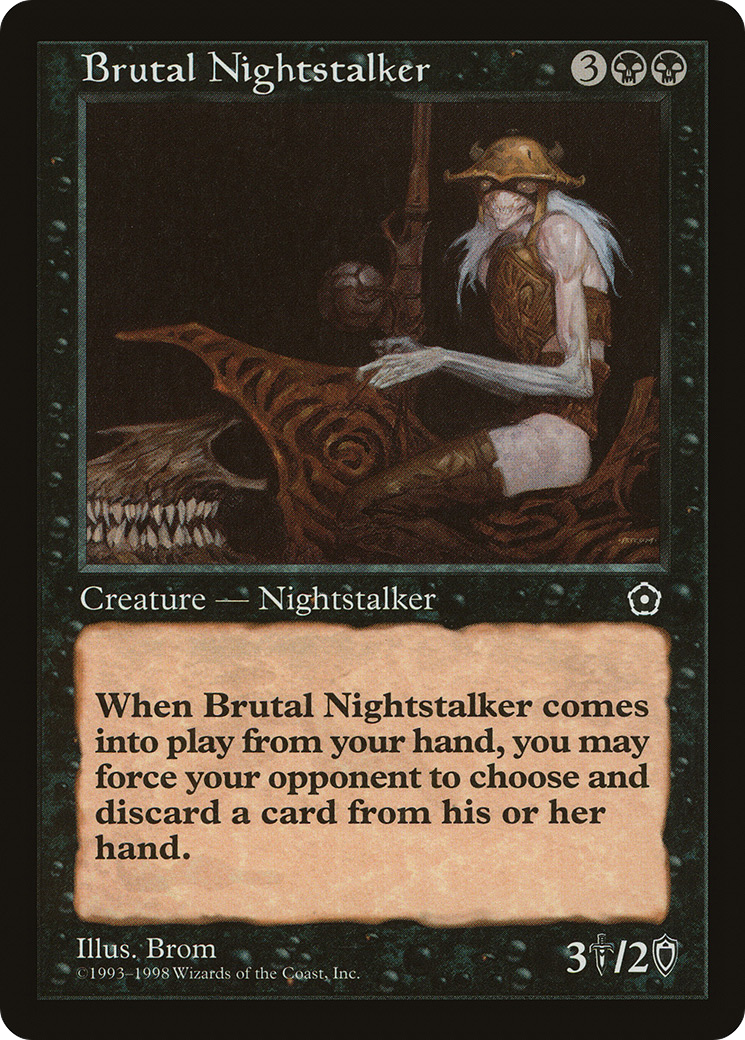 Brutal Nightstalker (P02-) [Misc] Portal Second Age MTG Single Wizards of the Coast