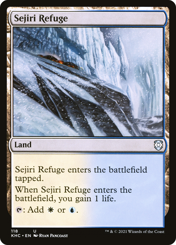 Sejiri Refuge (KHC-118) [Kaldheim Commander] MTG Single Wizards of the Coast