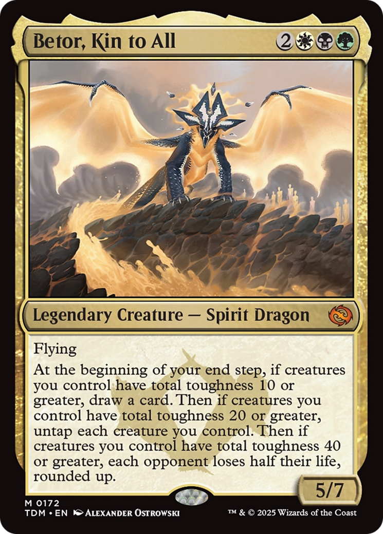 Betor, Kin to All (TDM-172) [Tarkir: Dragonstorm] Foil MTG Single Wizards of the Coast