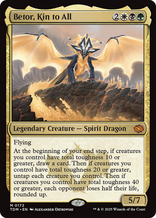 Betor, Kin to All (TDM-172) [Tarkir: Dragonstorm] MTG Single Wizards of the Coast