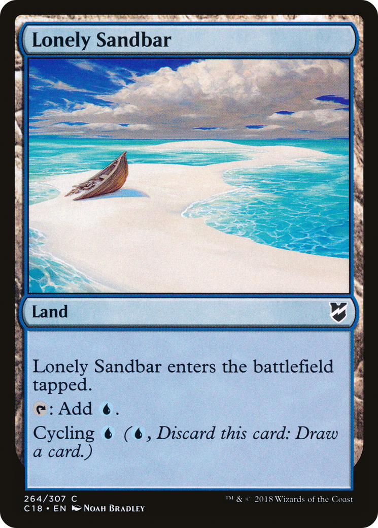 Lonely Sandbar (C18-264) [Commander 2018] MTG Single Wizards of the Coast