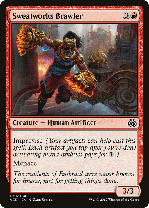 Sweatworks Brawler (AER-100) [Aether Revolt] MTG Single Wizards of the Coast