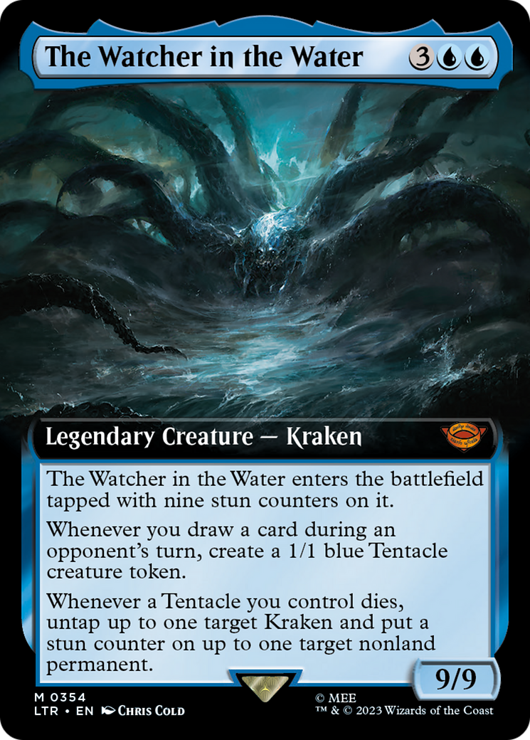 The Watcher in the Water (LTR-354) [The Lord of the Rings: Tales of Middle-earth] (Extended Art) MTG Single Wizards of the Coast