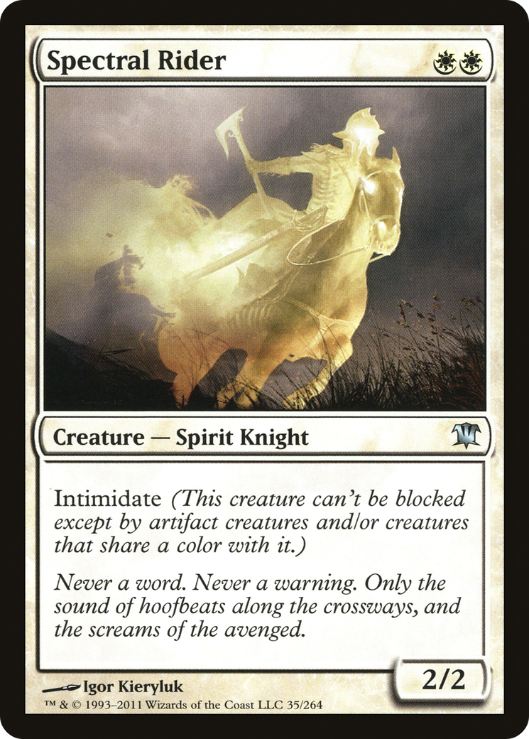 Spectral Rider (ISD-035) [Innistrad] Foil MTG Single Wizards of the Coast