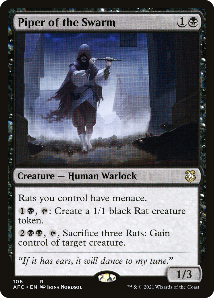 Piper of the Swarm (AFC-106) [Forgotten Realms Commander] MTG Single Wizards of the Coast
