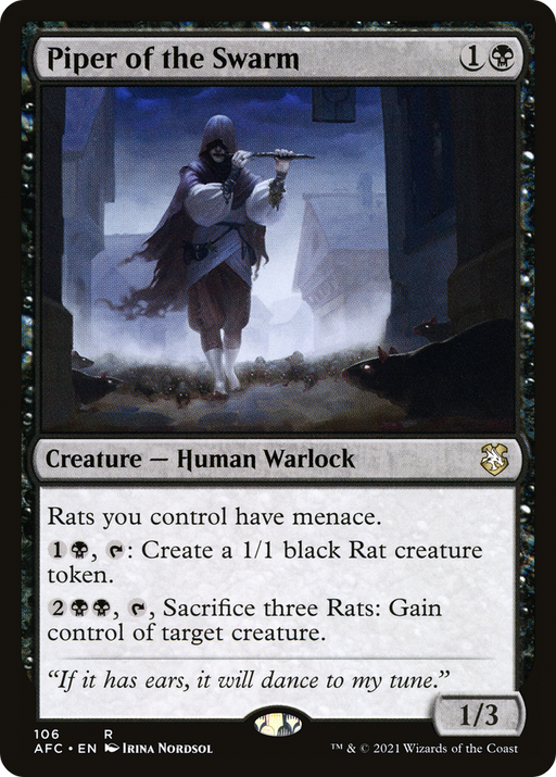 Piper of the Swarm (AFC-106) [Forgotten Realms Commander] MTG Single Wizards of the Coast