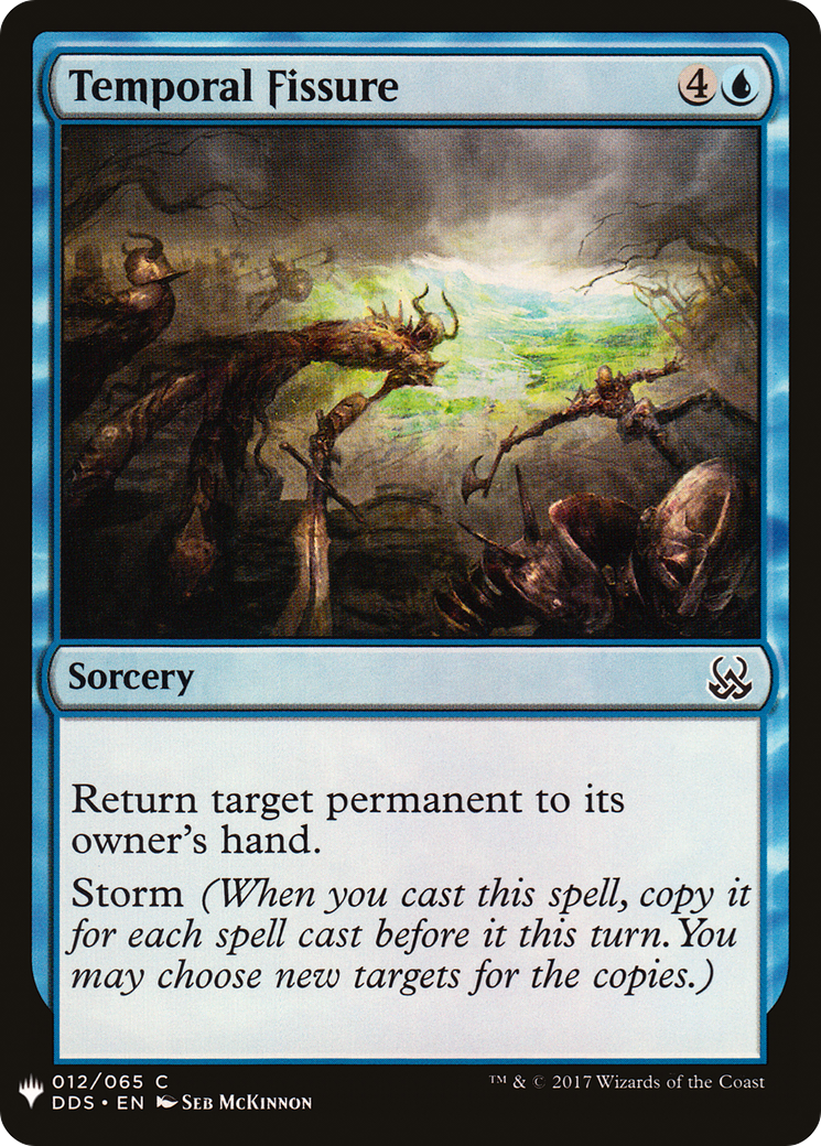 Temporal Fissure (LIST-DDS-12) [Mystery Booster] The List MTG Single Wizards of the Coast