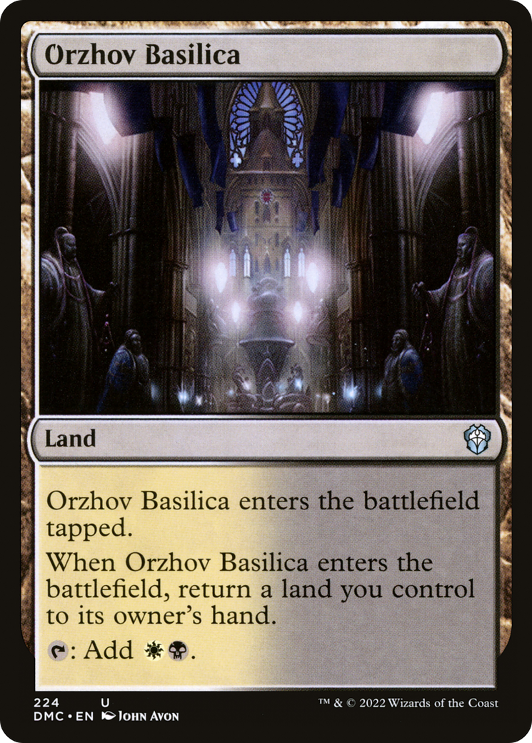 Orzhov Basilica (DMC-224) [Dominaria United Commander] MTG Single Wizards of the Coast