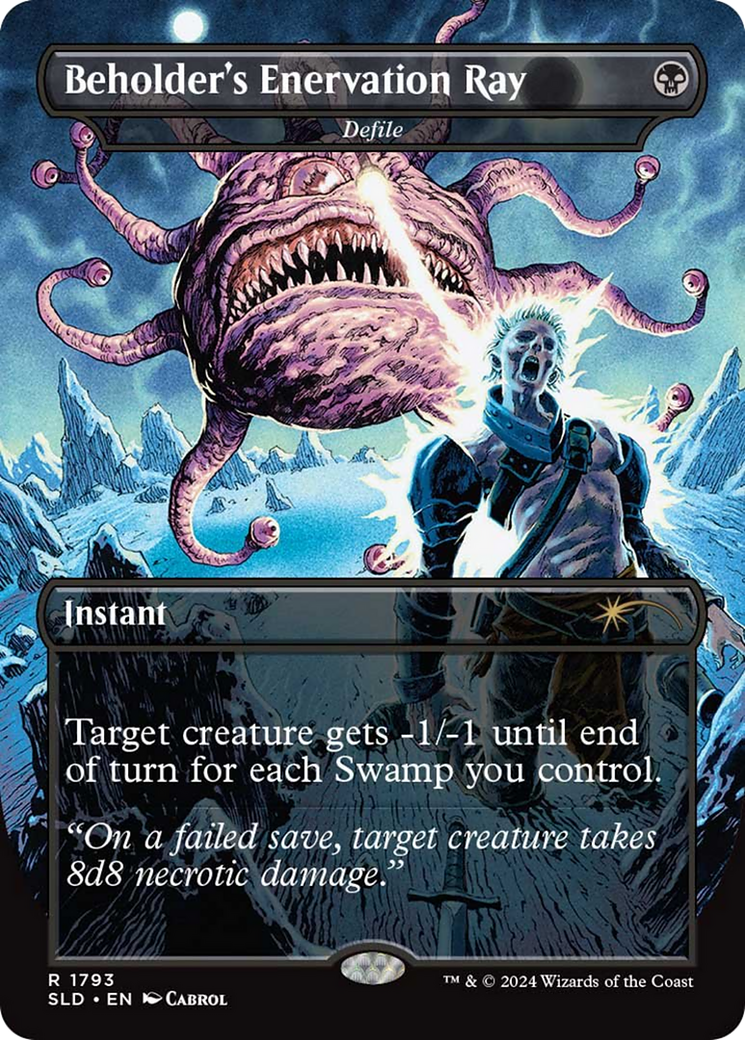 Beholder's Enervation Ray - Defile (SLD-1793) [Secret Lair] Drop (Borderless) MTG Single Wizards of the Coast