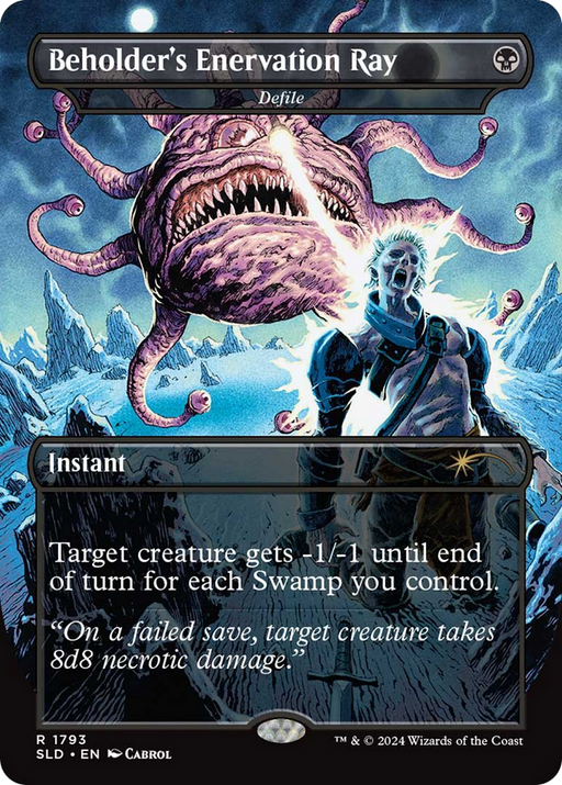 Beholder's Enervation Ray - Defile (SLD-1793) [Secret Lair] Drop (Borderless) MTG Single Wizards of the Coast