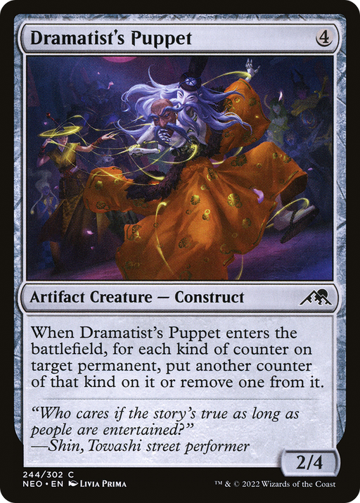 Dramatist's Puppet (NEO-244) [Kamigawa: Neon Dynasty] MTG Single Wizards of the Coast