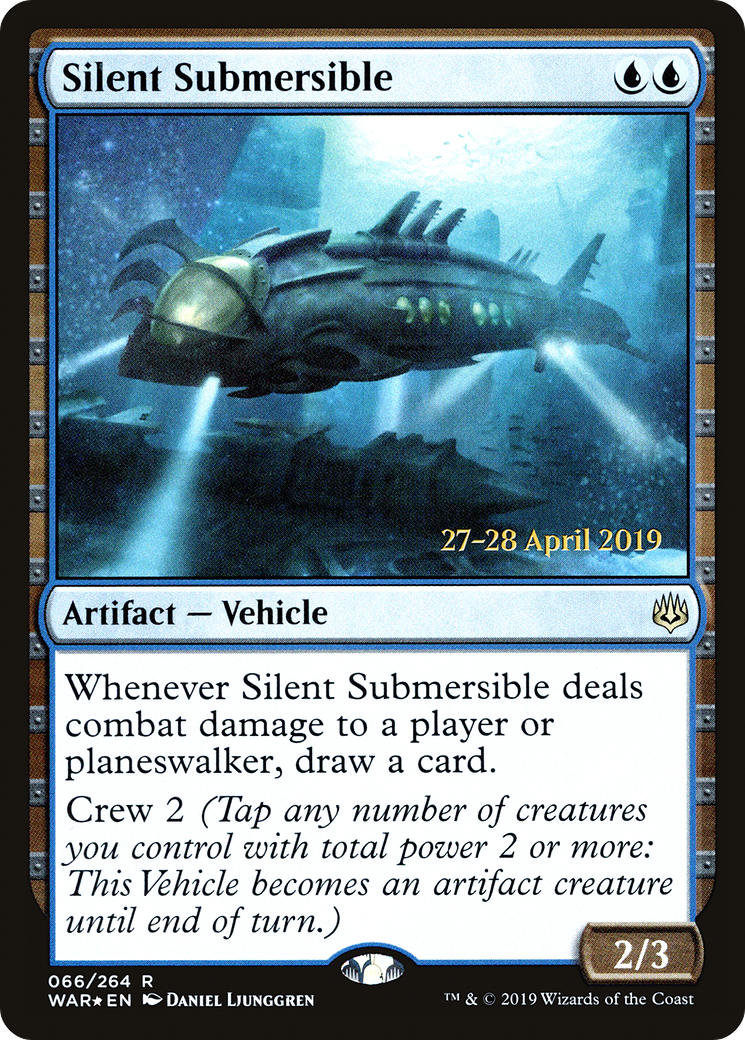 Silent Submersible (PRE-066) [War of the Spark Promos] Foil MTG Single Wizards of the Coast