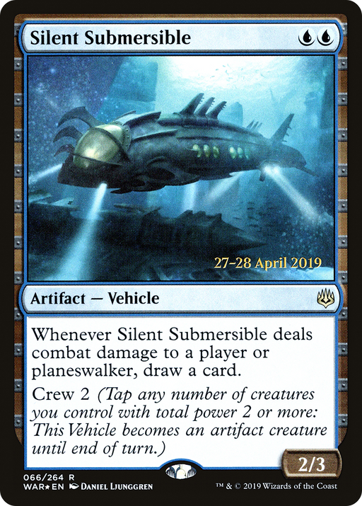 Silent Submersible (PRE-066) [War of the Spark Promos] Foil MTG Single Wizards of the Coast