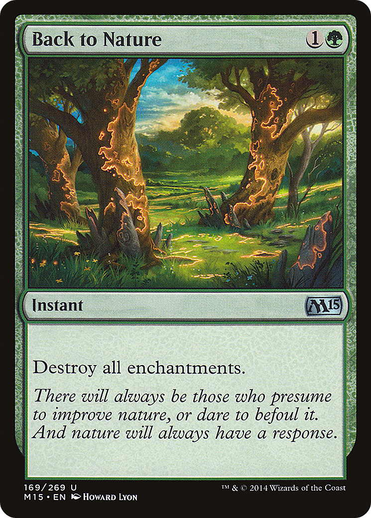 Back to Nature (M15-169) [Magic 2015] Foil MTG Single Wizards of the Coast
