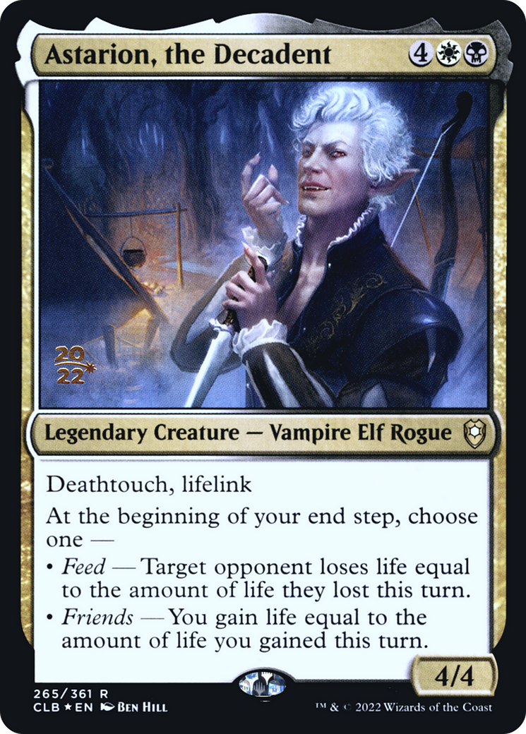 Astarion, the Decadent (PRE-265) [Battle for Baldur's Gate Promos] Foil MTG Single Wizards of the Coast